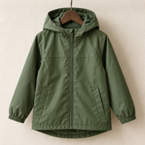 Childrenâ€™s Rain Jacket, Moss
